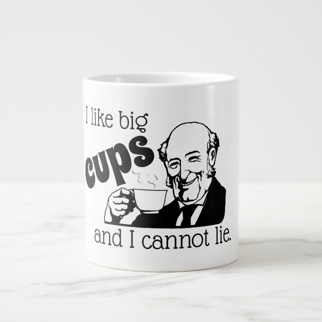 I like big cups mug (Front)