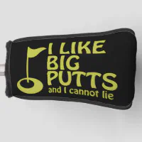 Funny Golf Club Covers for Putter, I Like Big Putts and I Cannot Lie  headcovers, Funny