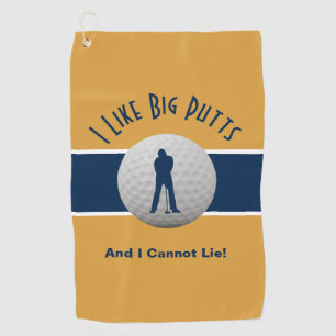 I Like Big Putts Golf Humor Fun Towel