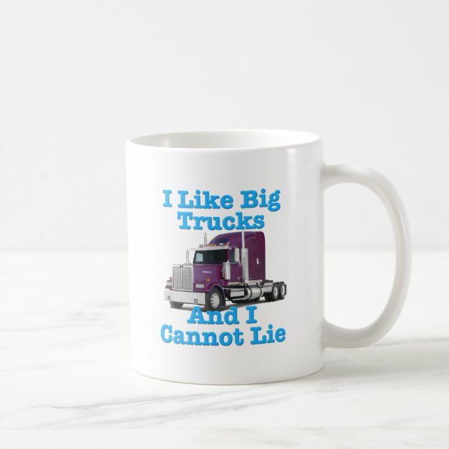I Like Big Trucks And I Cannot Lie Western Star Coffee Mug (Right)