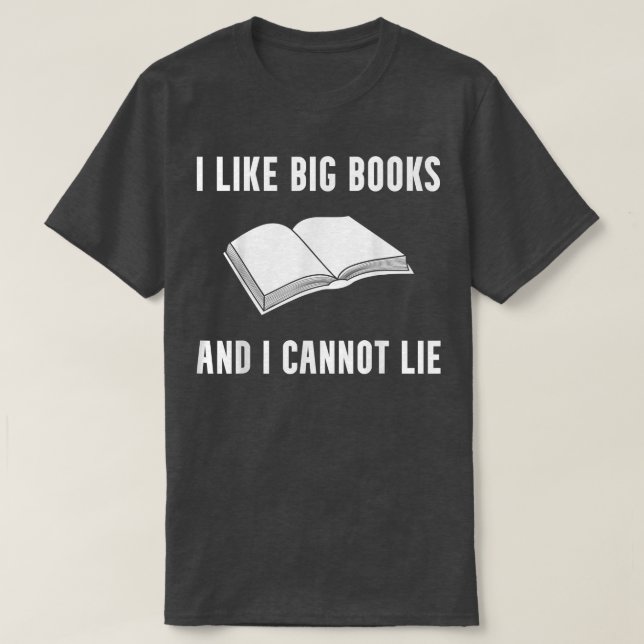 I Like Books Funny Book Lover Reading Geek Reader  T-Shirt (Design Front)