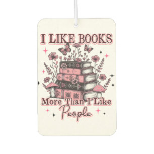 I Like Books More Than.... Air Freshener