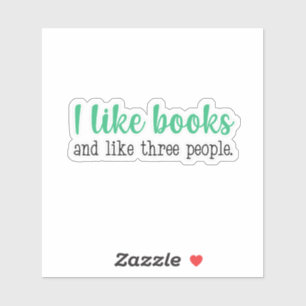 I Like Books Sticker