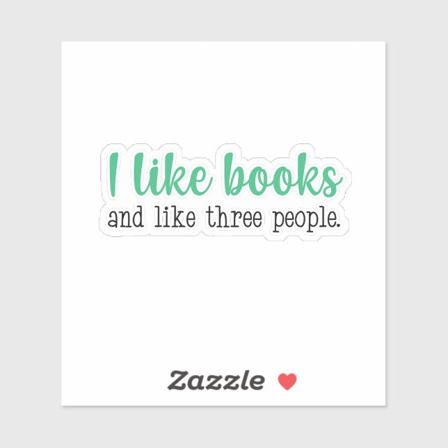 I Like Books Sticker (Sheet)