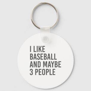 I Like Bysebyll And Maybe 3 People Keychain