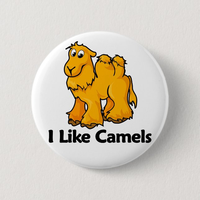 I Like Camels Pinback Button (Front)