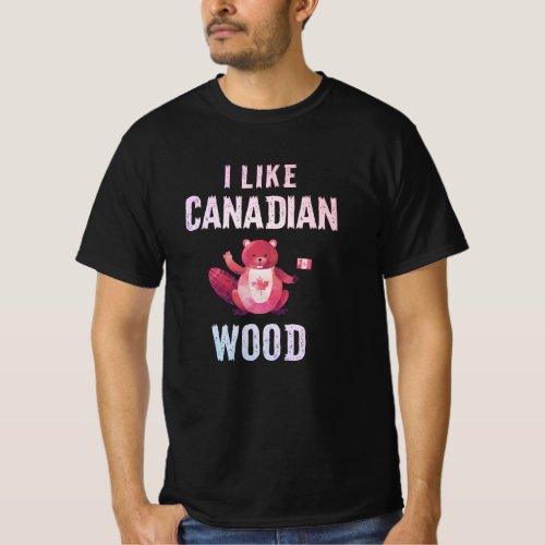 I like Canadian Wood Beaver Canada Native T_Shirt