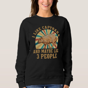 I Like Capybara and May Be Like 3 People Sweatshirt
