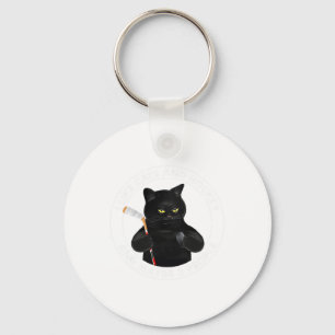 I Like Cats And Hockey And Maybe 3 People Funny Bl Keychain