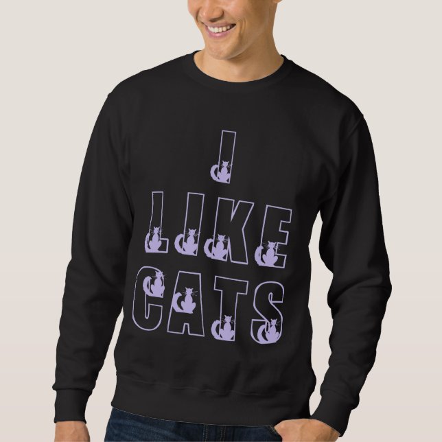I Like Cats Sweater (Front)