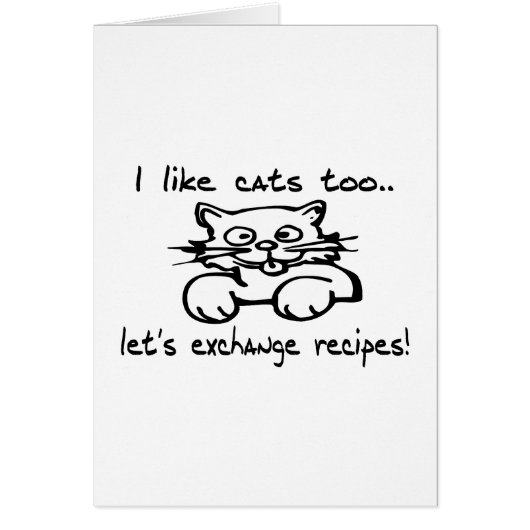 I Like Cats Too Cards (Front)