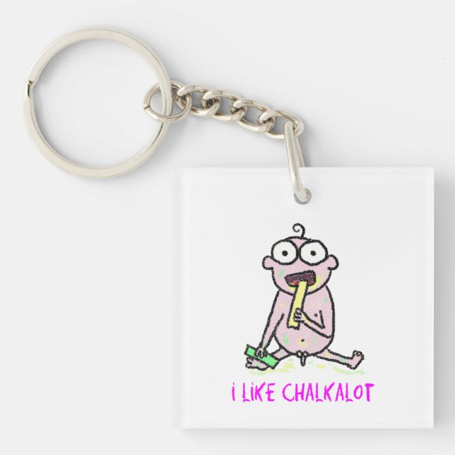 I Like Chalkalot Keychain (Front)
