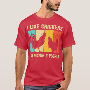 I Like Chickens Vintage Chicken Lover Farmer Men W T-Shirt