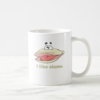 I like clams coffee mug