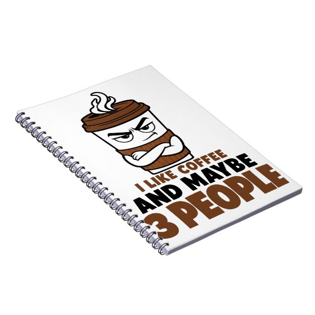 I Like Coffee And Maybe 3 People Introvert Journal (Right Side)