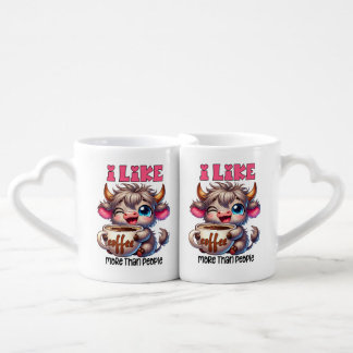 I Like Coffee More Than People Coffee Mug Set