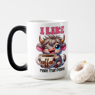 I Like Coffee More Than People Color Morph Mug