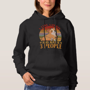 I Like Corgis And Maybe 3 People Hoodie