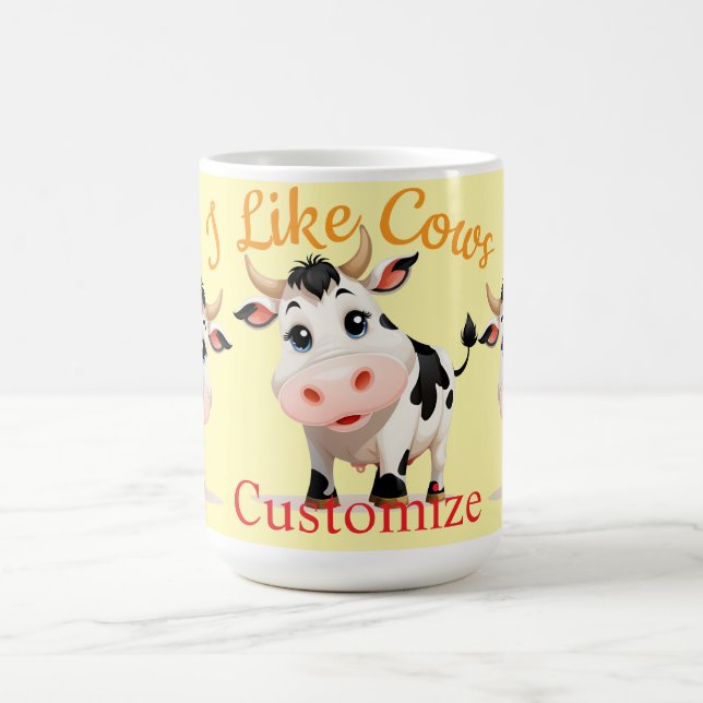 I Like Cows Art Thunder_Cove Coffee Mug (Center)