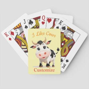 I Like Cows Art Thunder_Cove Poker Cards
