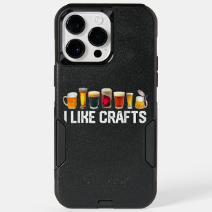 I LIKE CRAFTS Craft Beer Microbrew Hops   Dad Men OtterBox iPhone 14 Pro Max Case