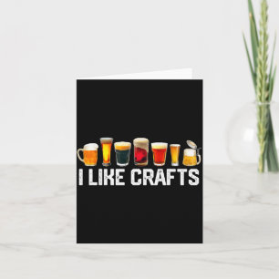 I Like Crafts Craft Beer Microbrew Hops Funny Gift Card