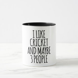 I Like Cricket And Maybe 3 People Mug