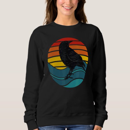 I Like Crows Minimalist Birds Sweatshirt