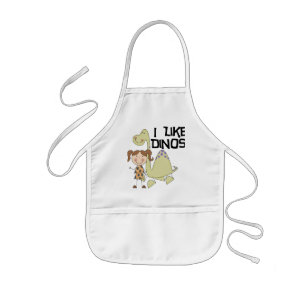 I LIke Dinos-GIrl Tshirts and Gifts Kids' Apron