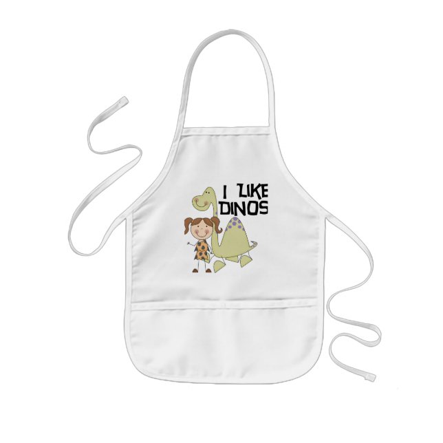 I LIke Dinos-GIrl Tshirts and Gifts Kids' Apron (Front)