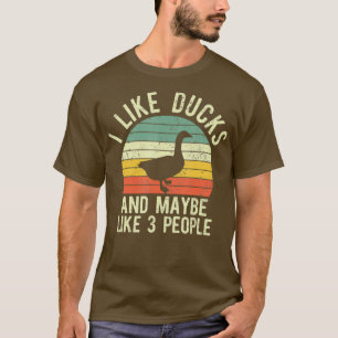 I Like Ducks funny retro vintage Farmer Gift for T-Shirt