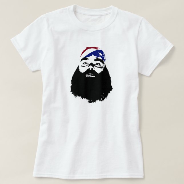 I Like Full Beards and I Cannot Lie T-Shirt (Design Front)