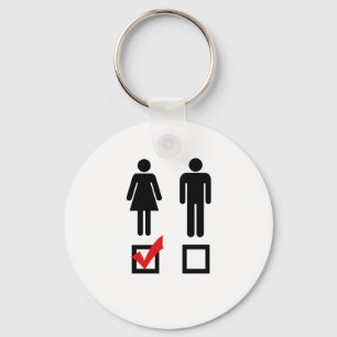 I like girls keychain