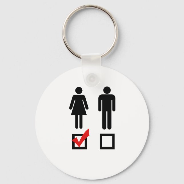 I like girls keychain (Front)