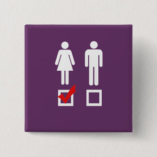 I like girls pinback button