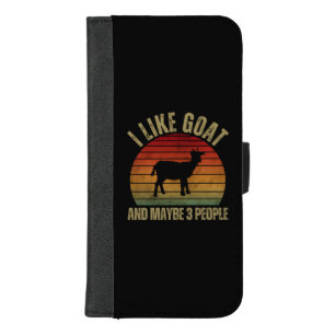 I LIKE GOAT AND MAYBE 3 PEOPLE iPhone 8/7 PLUS WALLET CASE