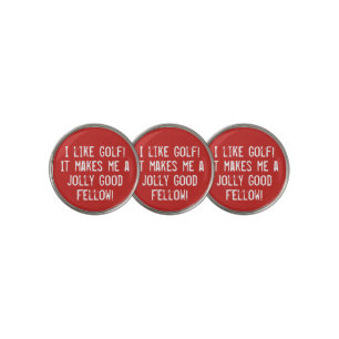 I like Golf Funny Sports Humor Saying Typography Golf Ball Marker