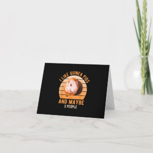 I Like Guinea Pigs Wheek Cavy Lover Guinea Pig Mom Card