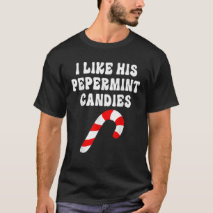 I Like Her Peppermint Candies Groovy Xmas Christma T-Shirt