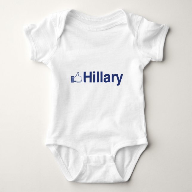 I LIKE HILLARY-.png Baby Bodysuit (Front)