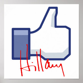 I LIKE HILLARY -.png Poster