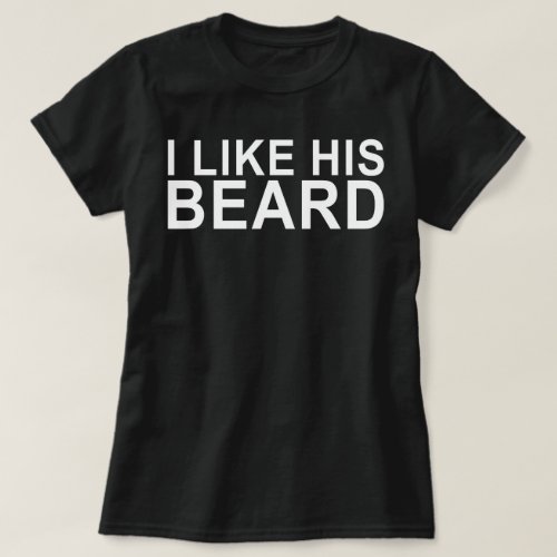 i like his beard matching T_Shirt