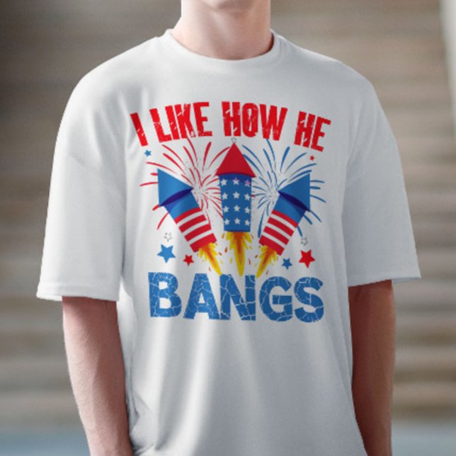 I Like How He Bangs Couple Matching Family Reunion T-Shirt (Creator Uploaded)