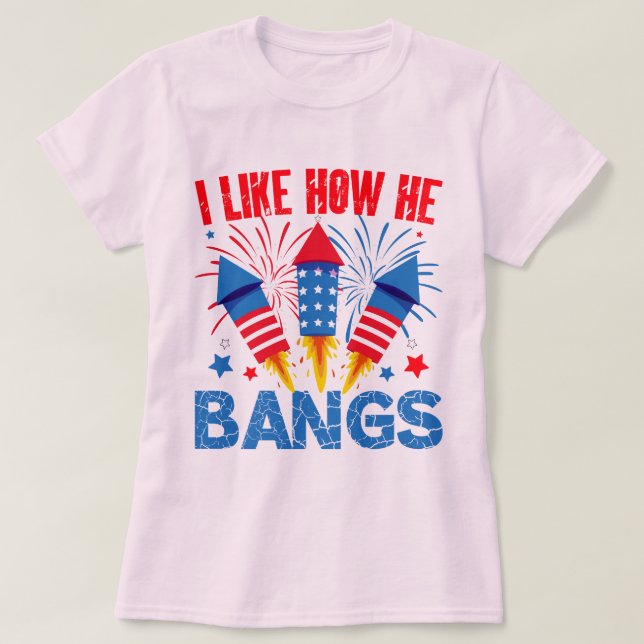I Like How He Bangs Couple Matching Family Reunion T-Shirt (Design Front)