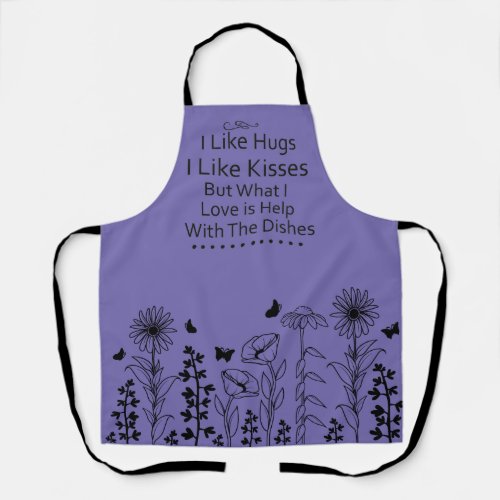 I Like Hugs and Kisses Apron