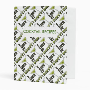 I LIKE IT DIRTY! Dirty Martini Cocktail Humor Mini Binder