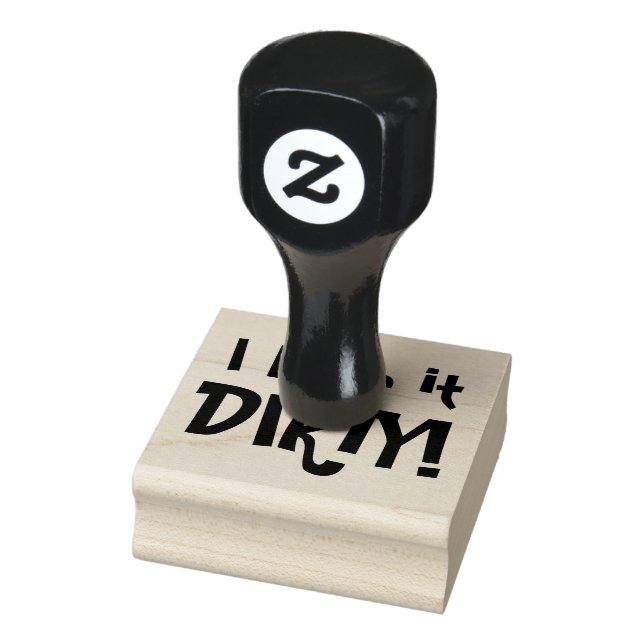 I LIKE IT DIRTY! Dirty Martini Humor Rubber Stamp (Stamp)