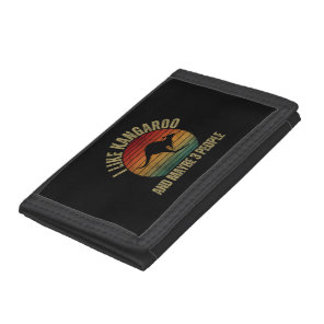 I LIKE KANGAROO AND MAYBE 3 PEOPLE TRI-FOLD WALLET