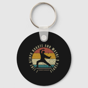 I Like Kenpo Karate And Maybe 3 People Funny Ameri Keychain