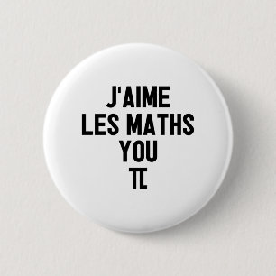 I LIKE MATHS, YOU-PI! (teacher, school) Button